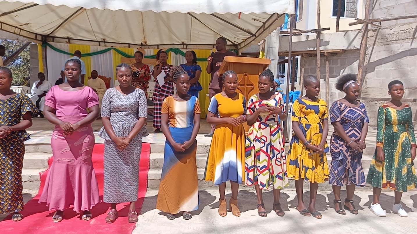 Fashion show by the graduates of the sewing school in Tanzania